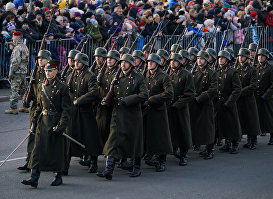 Военный парад в честь столетия Латвии