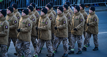 Военный парад в честь столетия Латвии