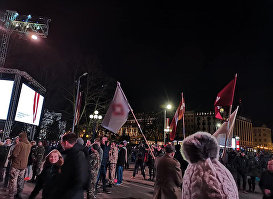 Факельное шествие 18 ноября в Риге 