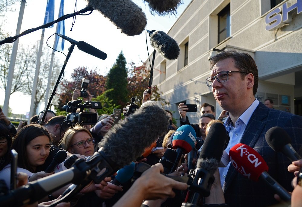 Сербский политик Александр Вучич.
