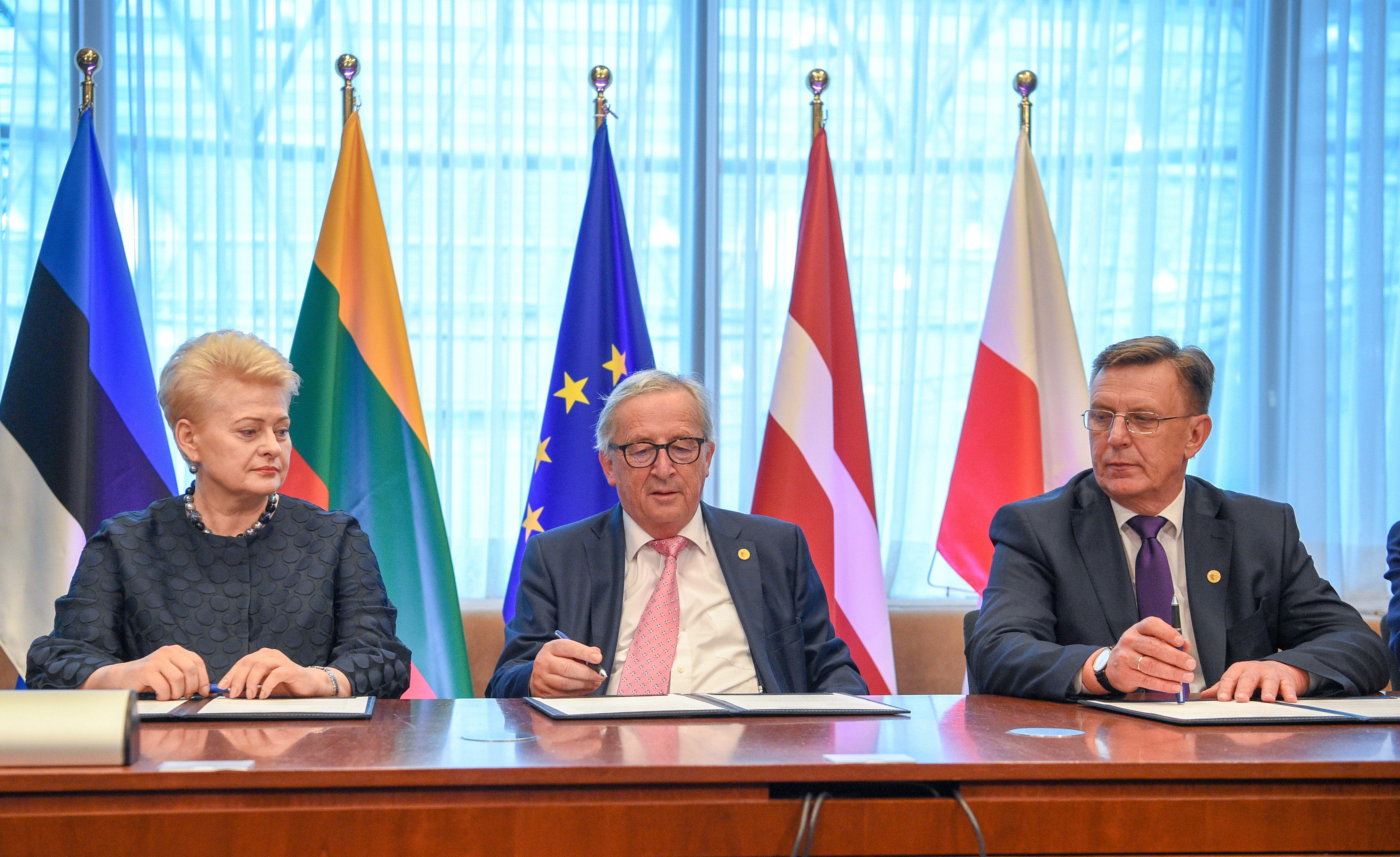 Подписание политического соглашения о синхронизации электросетей трех стран Балтии с сетями континентальной Европы, 28 июня 2018