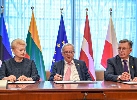 Подписание политического соглашения о синхронизации электросетей трех стран Балтии с сетями континентальной Европы, 28 июня 2018