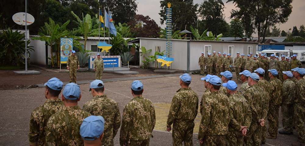 Украинские миротворцы установили в городе Гома Демократической Республики Конго памятную стелу по случаю столетия провозглашения Акта Воссоединения УНР и ЗУНР