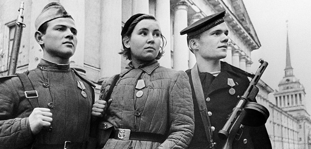 Защитники Ленинграда во время блокады