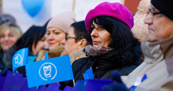 Акция протеста Латвийского профсоюза работников образования и науки с требованием выполнения ранее утвержденного графика повышения зарплат, 20 марта 2019