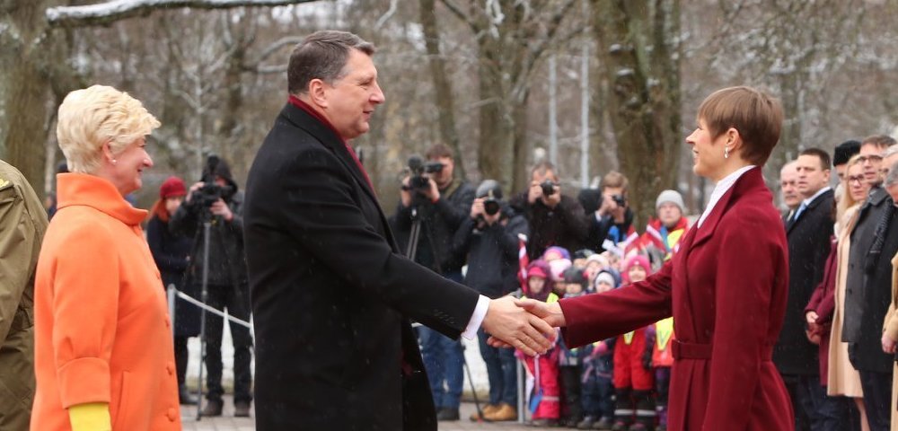 Встреча президента Латвии Раймондса Вейониса и президента Эстонии Керсти Кальюлайд, 10 апреля 2019