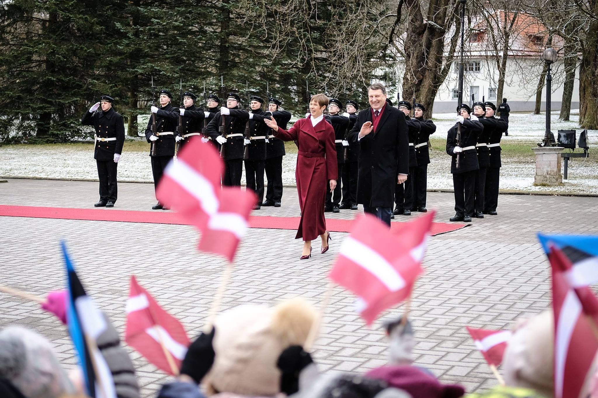 Встреча президента Латвии Раймондса Вейониса и президента Эстонии Керсти Кальюлайд, 10 апреля 2019