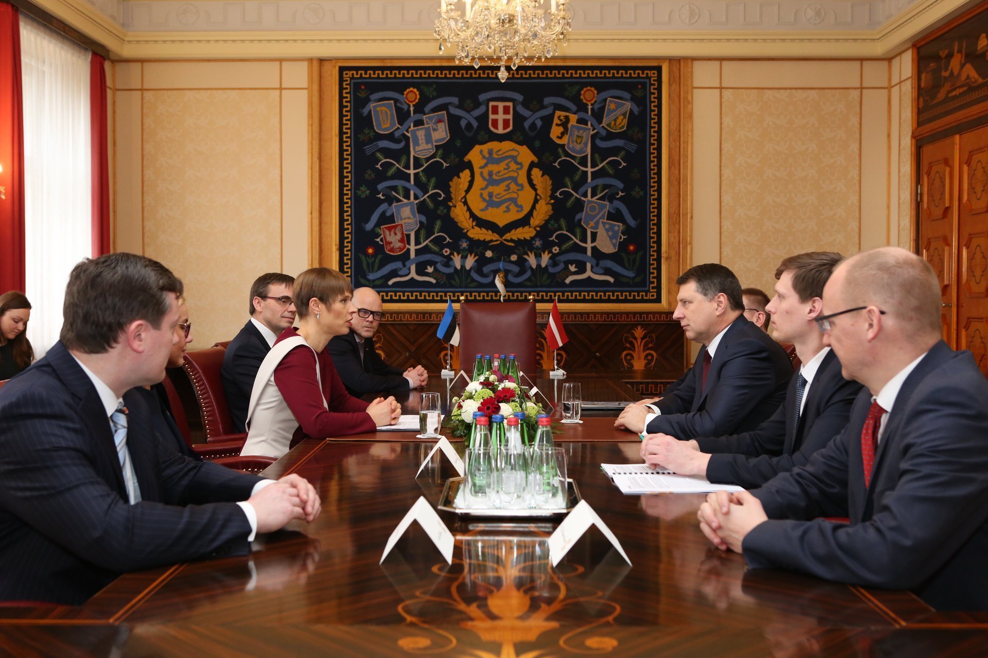 Встреча Встреча президента Латвии Раймондса Вейониса и президента Эстонии Керсти Кальюлайд, 10 апреля 2019