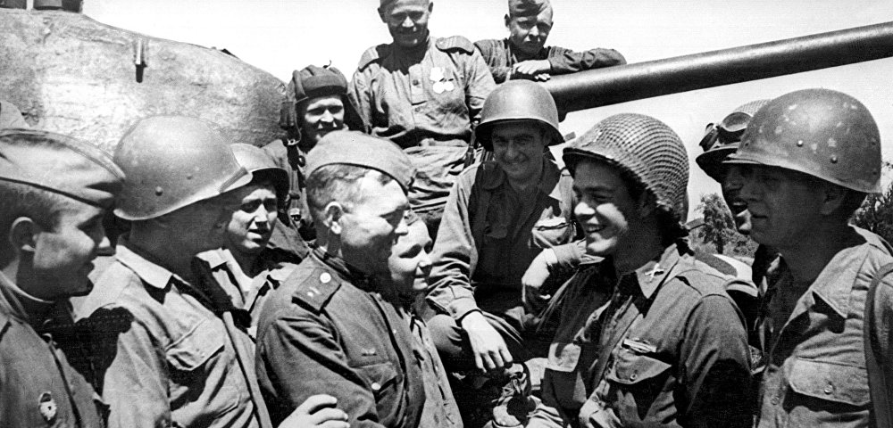 II мировая война 1939-1945 гг. Встреча союзников на подступах к Вене.