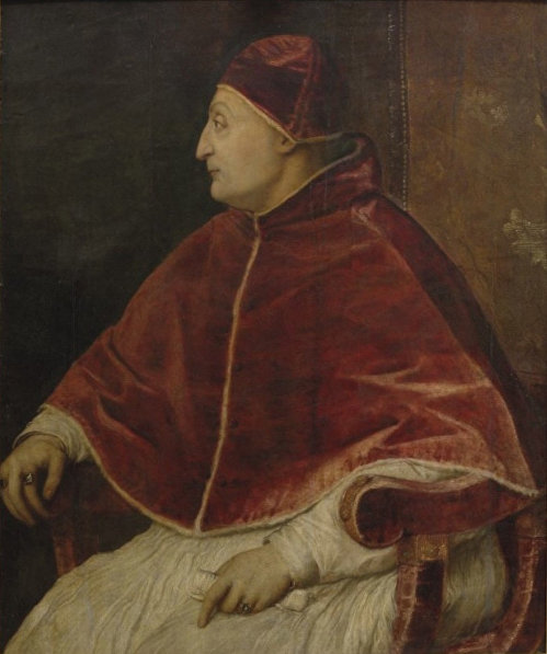 Портрет Папы Римского Сикста IV работы Тициана Вечеллио