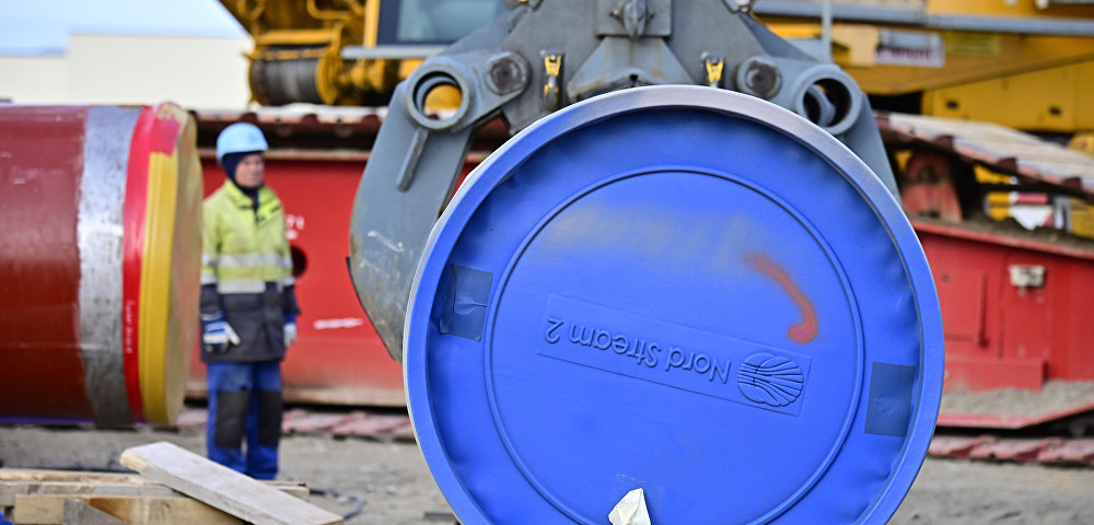 Строительство газопровода "Северный поток ‑ 2" в Лубмине, Германия Строительство газопровода "Северный поток ‑ 2" в Лубмине, Германия