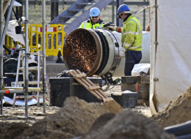 Строительство газопровода "Северный поток ‑ 2" в Лубмине, Германия