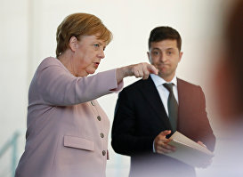 Встреча Канцлера Германии Ангела Меркель с президентом Украины Владимиром Зеленским, 18 июня 2019