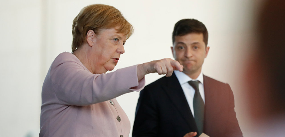 Встреча Канцлера Германии Ангела Меркель с президентом Украины Владимиром Зеленским, 18 июня 2019