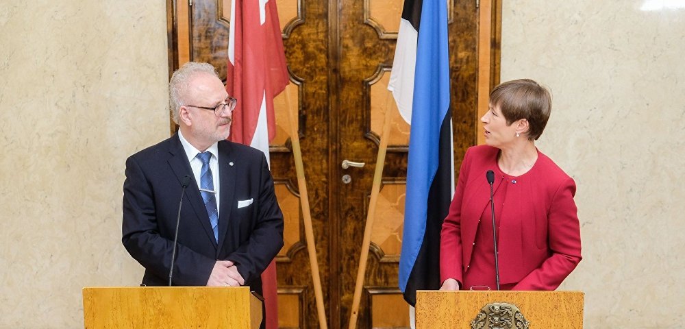 Встреча президента Латвии Эгилса Левитса и президента Эстонии Керсти Кальюлайд, 10 юля 2019