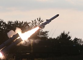 Пуск противокорабельной ракеты БРК "Бал" в рамках учений "Запад-2017"