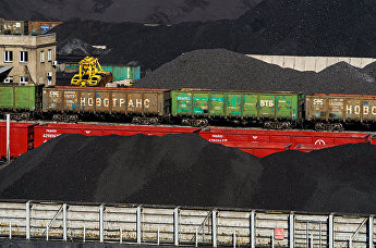 Перевалка угля в Рижском порту
