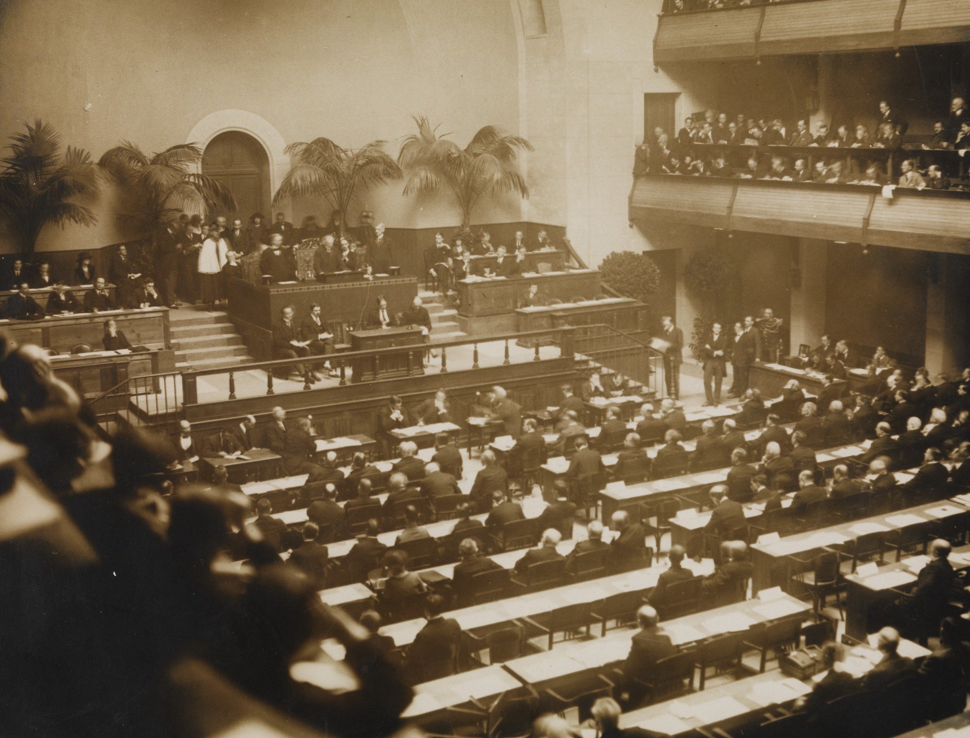 Официальное открытие Лиги Наций, 15 ноября 1920 года